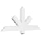 Ekena Millwork Kennewick Architectural Grade PVC Gable Bracket, 48"W x 20"H x 2"D x 4"F, 10/12 Pitch GBP048X20X0204KEN00 - alternate 1